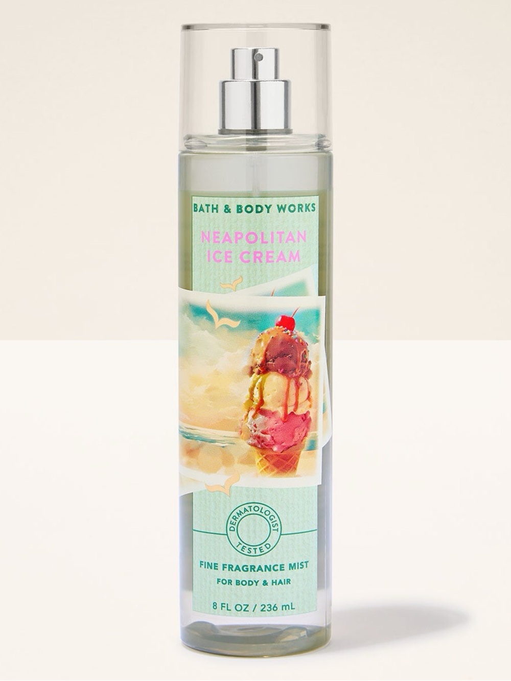 Bath & Body Works Neapolitan Ice Cream Fine Fragrance Mist - Pink/Cream/Blue